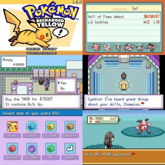 Pokemon Recharged Yellow GBA ROM Hack Video Game - Picture 2 of 10